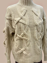Load image into Gallery viewer, 1.   Cable Soft Knit Jumper-Beige
