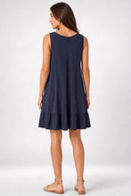 Load image into Gallery viewer, 1.     Frill Hem Dress-Navy
