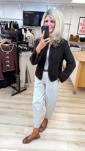 Load image into Gallery viewer, 1.              Belted Barrel Leg Pants-Stone
