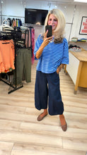 Load image into Gallery viewer, 1.       Barrel Leg Trousers-Dark Denim
