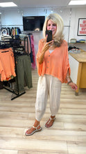 Load image into Gallery viewer, 1.                   Mesh Hem and Pocket Linen Trousers-Beige
