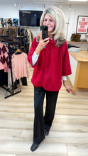 Load image into Gallery viewer, 1.                 Brushed Swing Jacket-Cherry
