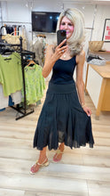 Load image into Gallery viewer, 1.Cotton Midi Skirt-Black
