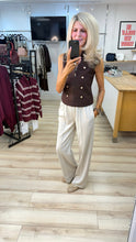 Load image into Gallery viewer, 1.           Zip Front Knit Drummer Boy Waistcoat-Chocolate
