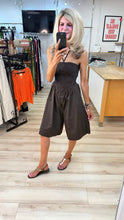 Load image into Gallery viewer, 1.              Bardot Cotton Playsuit-Chocolate
