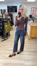 Load image into Gallery viewer, 1.    Gold Stud Ribbed Soft Knit-Chocolate
