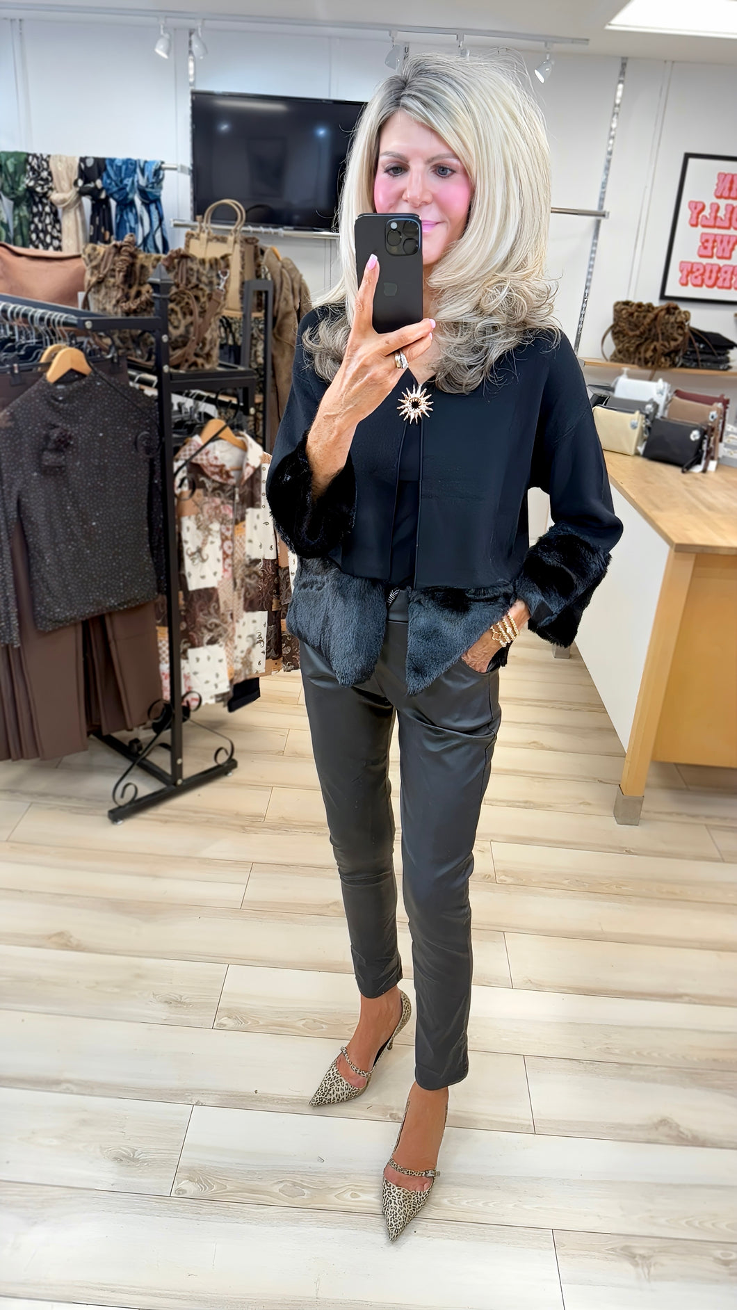 1.     PU Magic Trousers-Black