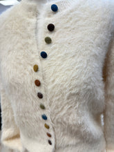 Load image into Gallery viewer, 1.               Super Soft Multi Coloured Button Cardigan-Cream
