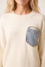 Load image into Gallery viewer, 1.   Denim Pocket Soft Knit-Ivory
