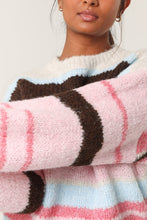 Load image into Gallery viewer, 1.                    Striped Jumper-Pink Multi
