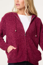 Load image into Gallery viewer, 1.         Super Soft Knit Hoodie-Berry
