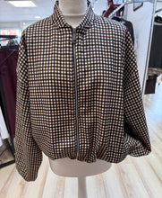 Load image into Gallery viewer, 1.                        Check Bomber Jacket-Brown/Navy/Evru check
