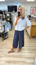 Load image into Gallery viewer, 1.                         Linen 3/4 Sleeve Top-White
