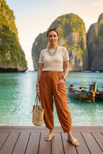 Load image into Gallery viewer, 1.             Tulip Hem Pocket Trousers-Rust
