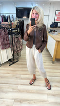Load image into Gallery viewer, 1. Zip Front Lined Military Jacket-Coffee
