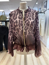 Load image into Gallery viewer, 1.                     Lightweight Leopard Print Bomber Jacket-Plum
