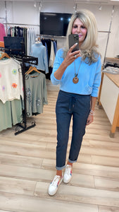 1.             Chambray Denim Magic Pants