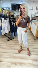 Load image into Gallery viewer, 1.                     Tulip Hem Pocket Trousers-Ecru
