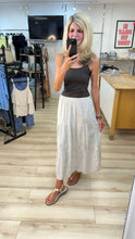 Load image into Gallery viewer, 1.        Tiered Broderie Maxi Skirt-Beige
