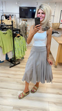Load image into Gallery viewer, 1.Cotton Midi Skirt-Mink
