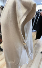 Load image into Gallery viewer, 1.                  Side Button Soft Knit Tabard-Beige
