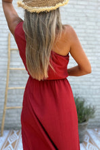 Load image into Gallery viewer, 1.                   One Shoulder Maxi Dress-Terracotta
