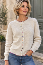 Load image into Gallery viewer, 1.   Mini Button Detail Cardigan-Oatmeal
