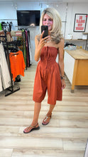 Load image into Gallery viewer, 1.              Bardot Cotton Playsuit-Rust
