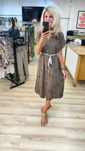 Load image into Gallery viewer, 1.              Embroidered Shirt Dress-Mocha
