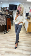 Load image into Gallery viewer, 1.                      Super Soft Eyelash Embellished Knit Cardigan-Ivory
