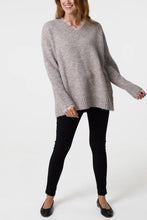 Load image into Gallery viewer, 1.               Lace Trim Jumper-Mink/White
