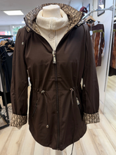 Load image into Gallery viewer, 1.    Reversible Designer Inspired Rain Jacket-Chocolate
