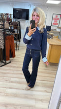 Load image into Gallery viewer, 1.    Cable Knit Collar &amp; Cuff Soft Knit Cardigan-Navy
