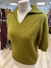 Load image into Gallery viewer, 1.          Collar Soft Knit Jumper-Olive
