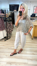 Load image into Gallery viewer, 1.  Crochet Knit Batwing Top-Taupe
