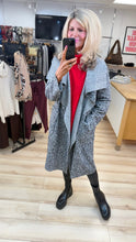 Load image into Gallery viewer, 1.             Boucle Waterfall Coat-Salt N Pepper
