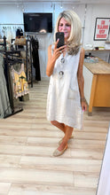 Load image into Gallery viewer, 1.             Linen Button Dress-Beige
