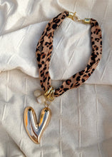 Load image into Gallery viewer, 1.  Leopard Heart Statement Necklace
