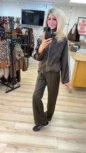 Load image into Gallery viewer, 1.      Quilted Lined Bomber Jacket-Chocolate
