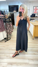 Load image into Gallery viewer, 1. Wide Leg Button Front Jumpsuit-Black
