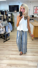Load image into Gallery viewer, 1.    Blurred Striped Trousers-Blue/Stone
