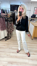 Load image into Gallery viewer, 1.  Leopard Trim Premium Knit Cardigan-Black

