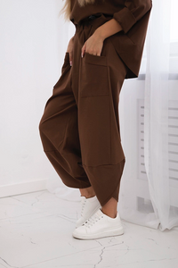 1.  Casual 2 Piece Co-Ord-Chocolate