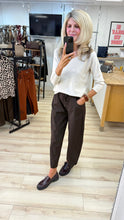 Load image into Gallery viewer, 1.      Soft Knit Exposed Seam Jumper-Beige
