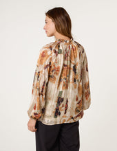 Load image into Gallery viewer, 1.              Printed Tie Neck Blouse
