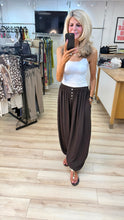 Load image into Gallery viewer, 1.        Button Balloon Pants-Chocolate
