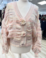 Load image into Gallery viewer, 1.    Crochet Open Knit Cardigan-Pastel
