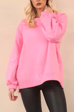 Load image into Gallery viewer, 1.             LIFE Oversize Sweatshirt-Pink
