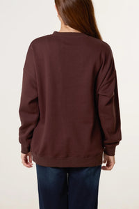 1.  WEEKEND Sweatshirt-Chocolate