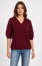 Load image into Gallery viewer, 1.                     Collar Soft Knit Jumper-Wine
